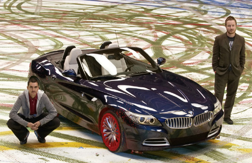Symbiosis between BMW cars and art