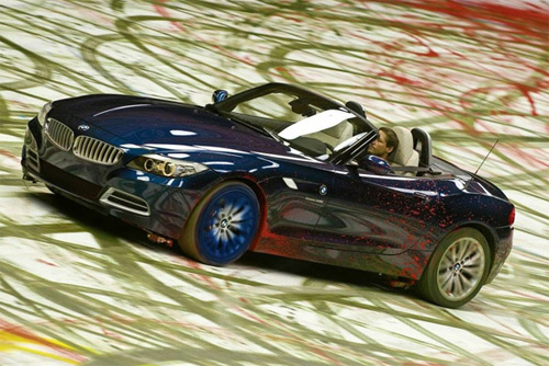 Symbiosis between BMW cars and art