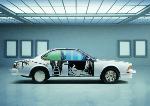 Symbiosis between BMW cars and art