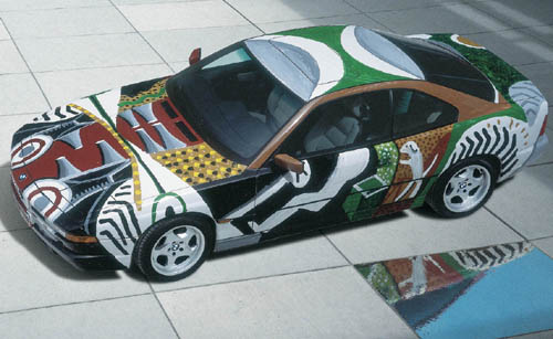 Symbiosis between BMW cars and art