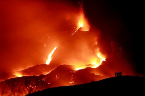 Pacaya volcano eruption