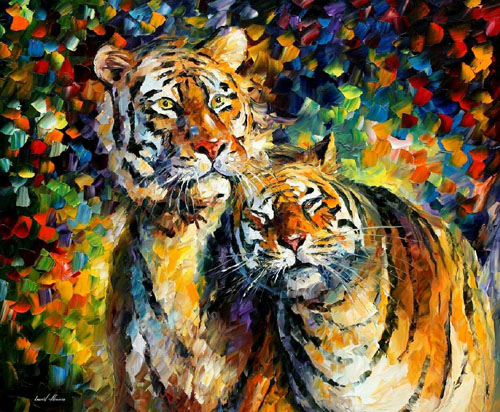afremov07 SWEETNESS - Original Oil Painting on Canvas