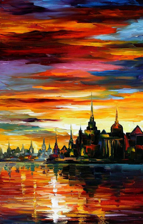afremov34 I SAW A DREAM - Original Oil Painting