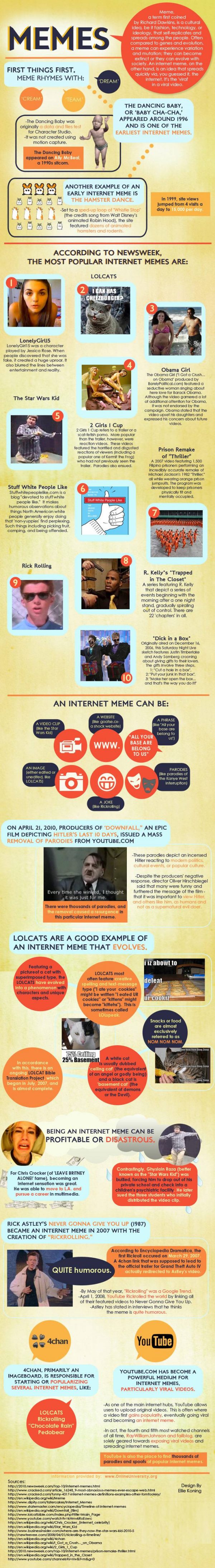 A Guide to Internet Memes (Infographic)
