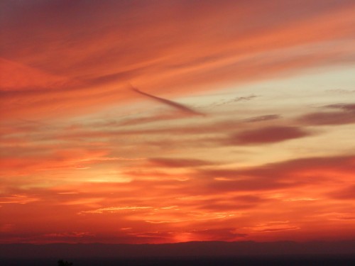 sunset40 Sunset over the great Central Valley of California