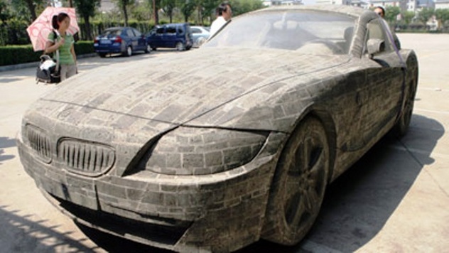 BMW made out of bricks