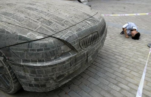 BMW made out of bricks