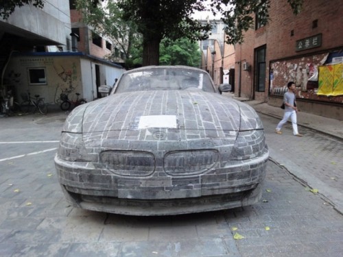 BMW made out of bricks