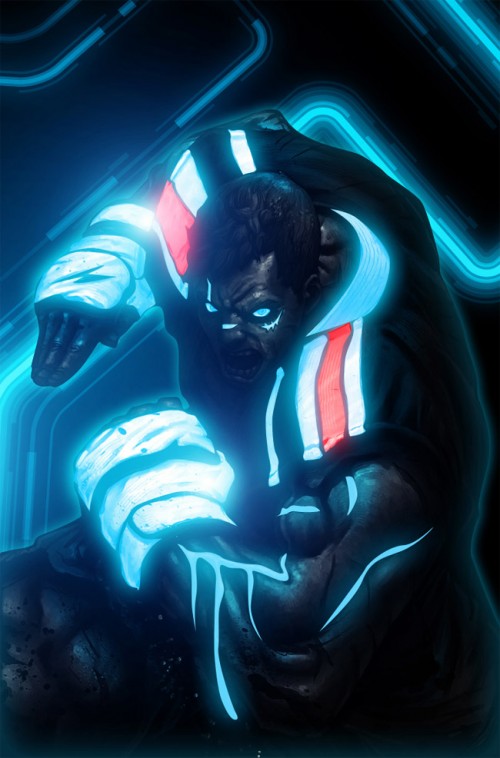 AbelTron Street Fighter Goes Tron