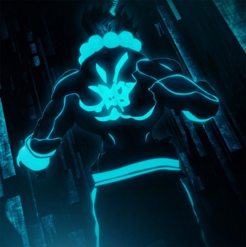 Street Fighter Goes Tron