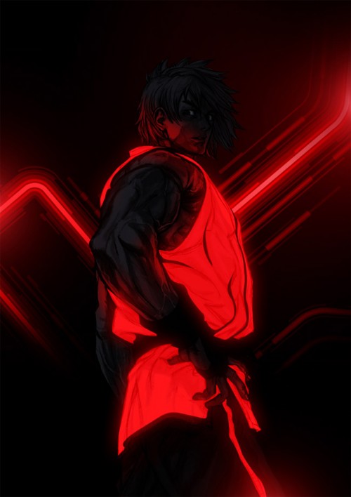 Street Fighter Goes Tron