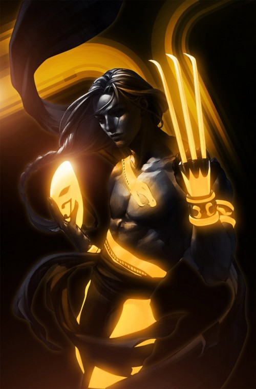 Street Fighter Goes Tron