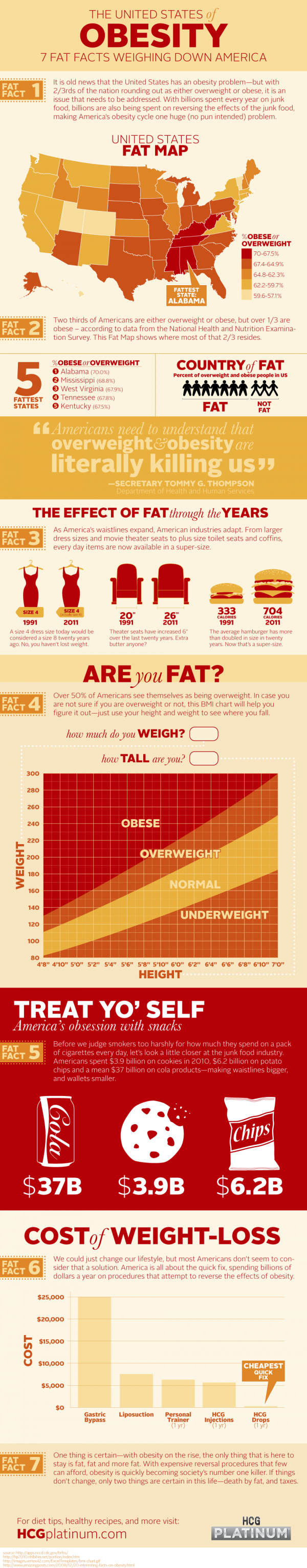 The United States of Obesity [Infographic]