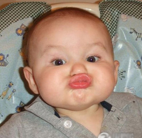 Funny babies facial expressions