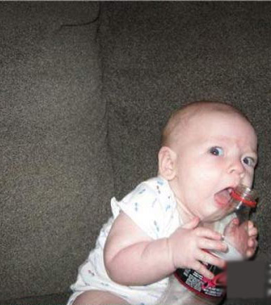 Funny babies facial expressions