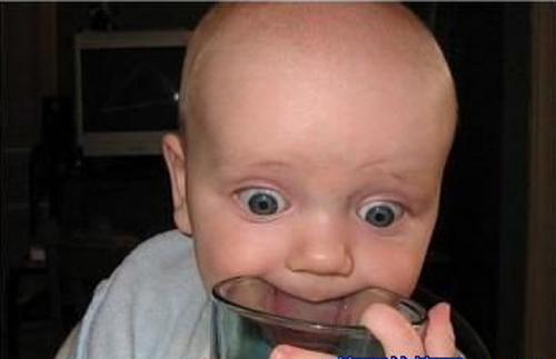 Funny babies facial expressions