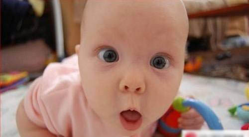 Funny babies facial expressions