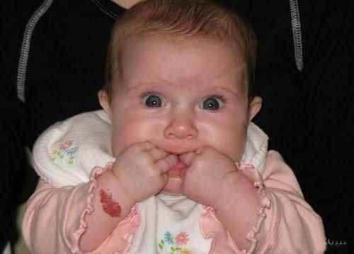 Funny babies facial expressions