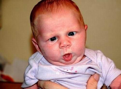 Funny babies facial expressions
