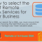 How to select the best Remote DBA Services for your Business [Infographic]