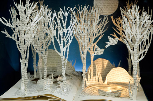 Impressive Book Sculptures and Cut-out Illustrations